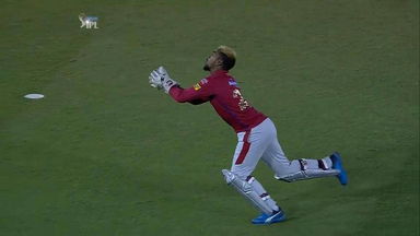 Pooran plucks a skier out of thin air