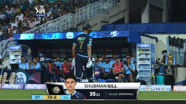 Q1: GT vs RR – Shubman Gill Wicket