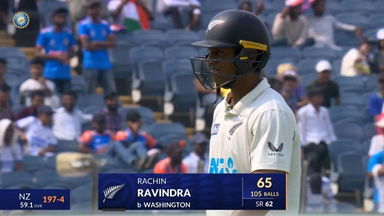 IND vs NZ 2024, 2nd Test: Rachin Ravindra Wicket