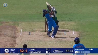 IND-W vs SA-W 2024, 2nd ODI: D Hemalatha Six