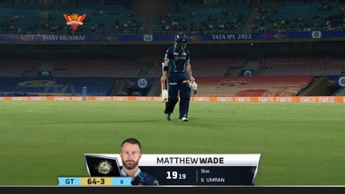 M21: SRH vs GT – Matthew Wade Wicket