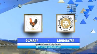 Ranji Trophy 2019-20: Gujarat  vs Saurashtra, SF1 - Day 2 Highlights