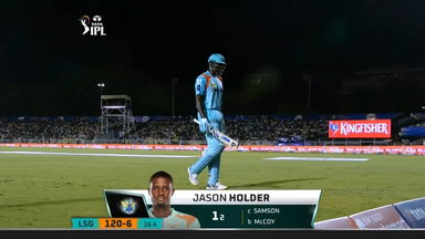 M63: LSG vs RR – Jason Holder Wicket