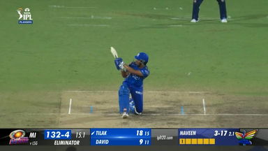 Eliminator: LSG vs MI – Tilak Varma Six