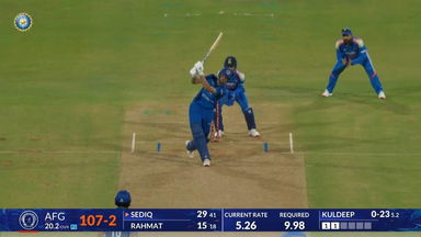 IND vs AFG 2026, 2nd ODI: Sediqullah Atal Six