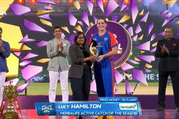 TATA WPL 2026 - Herbalife Active Catch of the Season: Lucy Hamilton