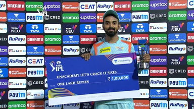M37: LSG vs MI – Unacademy Let's Crack It Sixes of the Match – K L Rahul