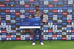 M31: KKR vs RCB  – Man of the Match – Varun Chakaravarthy