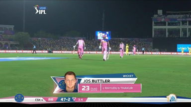 M25: RR vs CSK – Jos Buttler Wicket