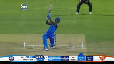 Eliminator: DC vs SRH – Sherfane Rutherford Six