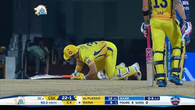 Suresh Raina's 'falling shot' for 4