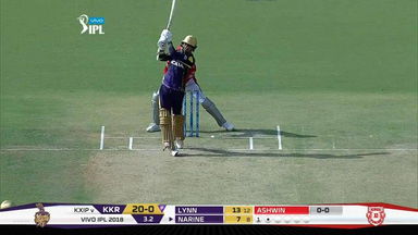 M44: KXIP vs KKR –  Sunil Narine Six
