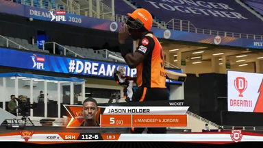 M43: KXIP vs SRH – Jason Holder Wicket