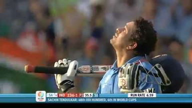 ICC CWC 2011 : India v South Africa - Sachin Tendulkar's 111
