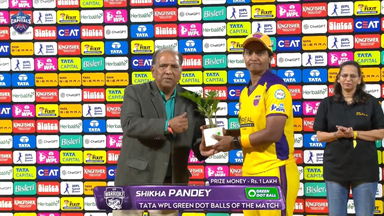TATA WPL Green Dot Balls of the Match: Match 20, Delhi Capitals vs UP Warriorz, WPL 2026: Shikha Pandey