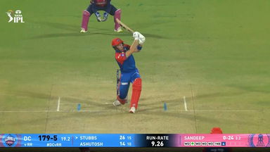 IPL 2025 M32: DC vs RR - Tristan Stubbs Six