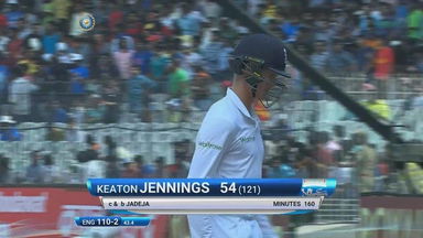 IND vs ENG 2016 - 5th Test day 5 : Keaton Jennings Wicket