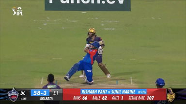 M47: KKR vs DC – Rishabh Pant Six