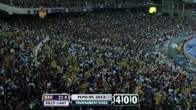 M47: KKR vs RR – Manvinder Bisla Six