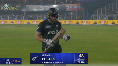 IND vs NZ 2026, 3rd T20I: Glenn Phillips Wicket