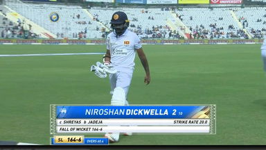 IND vs SL 2022, 1st Test, Day 3: Niroshan Dickwella Wicket