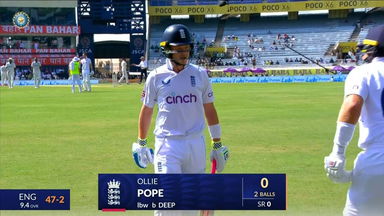 IND vs ENG 2024, 4TH Test: Ollie Pope Wicket
