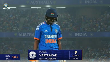 IND-W vs AUS-W 2023-24, 2nd T20I: Pooja Vastrakar Wicket