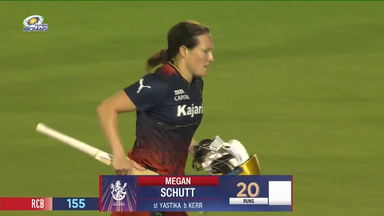 M04- MI vs  RCB: Megan Schutt  Wicket