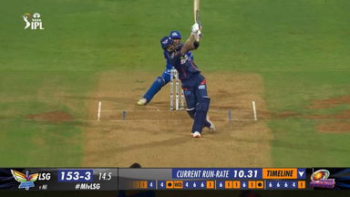 M67: MI vs LSG – K L Rahul Six