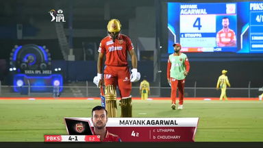 M11: CSK vs PBKS – Mayank Agarwal Wicket