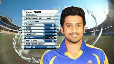 Vijay Hazare 2014-15: Final - Karnataka vs Punjab - Karun Nair's attacking 86