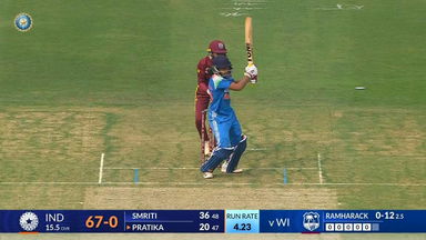 Pratika Rawal's gritty knock of 40(69) on ODI debut