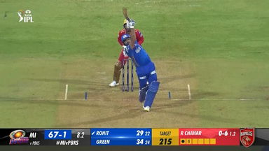 M31: MI vs PBKS – Rohit Sharma Six