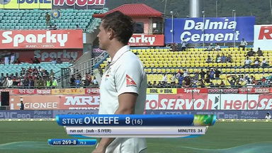 IND vs AUS 2017 - 4th Test day 1 : Steve O'Keefe Wicket