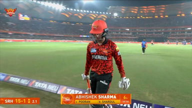 IPL 2025 M07: SRH vs LSG - Abhishek Sharma Wicket