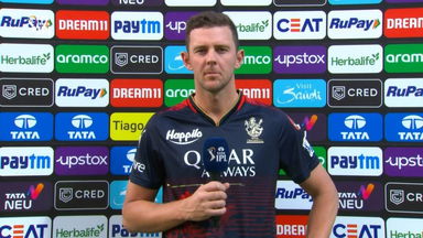 M50: DC vs RCB –   Josh Hazlewood  Interview