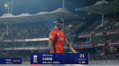 IND vs ENG 2025, 2nd T20I: Brydon Carse Wicket
