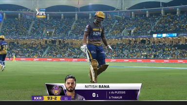 Final: CSK vs KKR – Nitish Rana Wicket