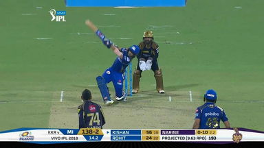 M41: KKR vs MI – Ishan Kishan Six