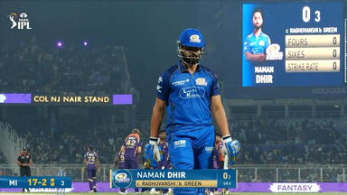 IPL 2026 M65: KKR vs MI - Naman Dhir Wicket
