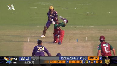 M28: KKR vs LSG – Ayush Badoni Six