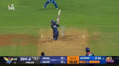 M67: MI vs LSG – Ayush Badoni Six