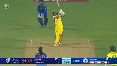 IND-W vs AUS-W 2023-24, 1st T20I: Ellyse Perry Six