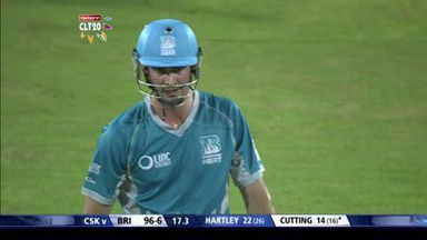 M13: CSK vs BRI –  Ben Cutting Six