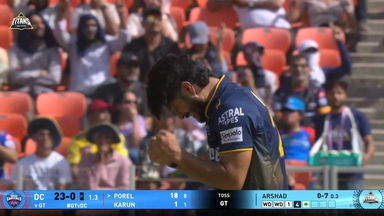 IPL 2025 M35: GT vs DC - Abishek Porel Wicket