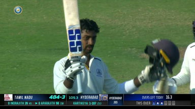 Baba Aparajith's fine unbeaten 115*