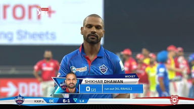 M02: DC vs KXIP – Shikhar Dhawan Wicket