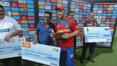 M31: RCB vs GL  – FBB Stylish player of the day – Aaron Finch