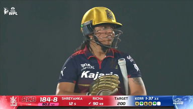 Wicket: Match 16, Royal Challengers Bengaluru vs Mumbai Indians, WPL 2026: Richa Ghosh Wicket