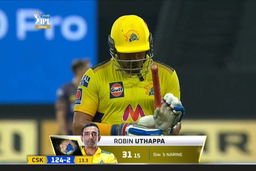 Final: CSK vs KKR – Robin Uthappa Wicket
